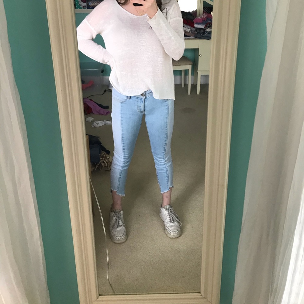 American Eagle Light Wash 2-Tone Jean